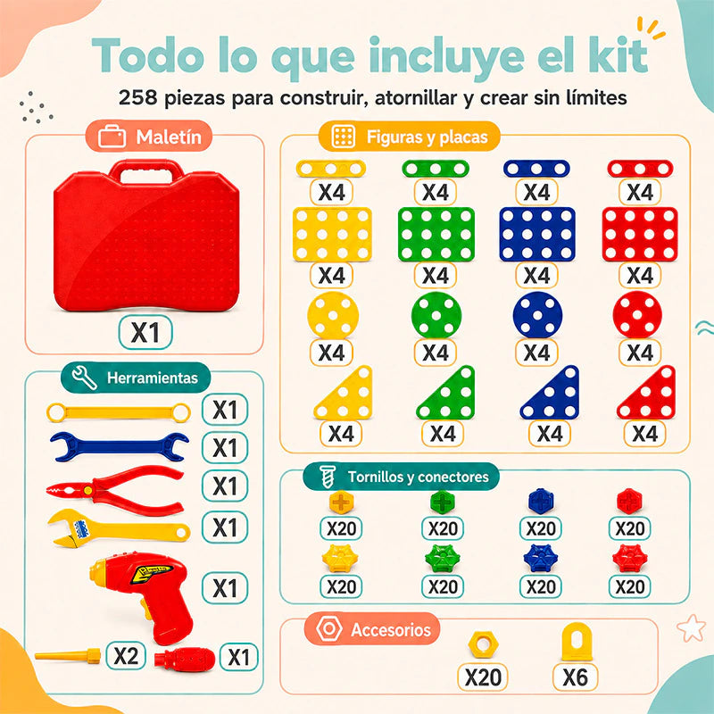 ConstruKids™ Taladro Constructor Educativo