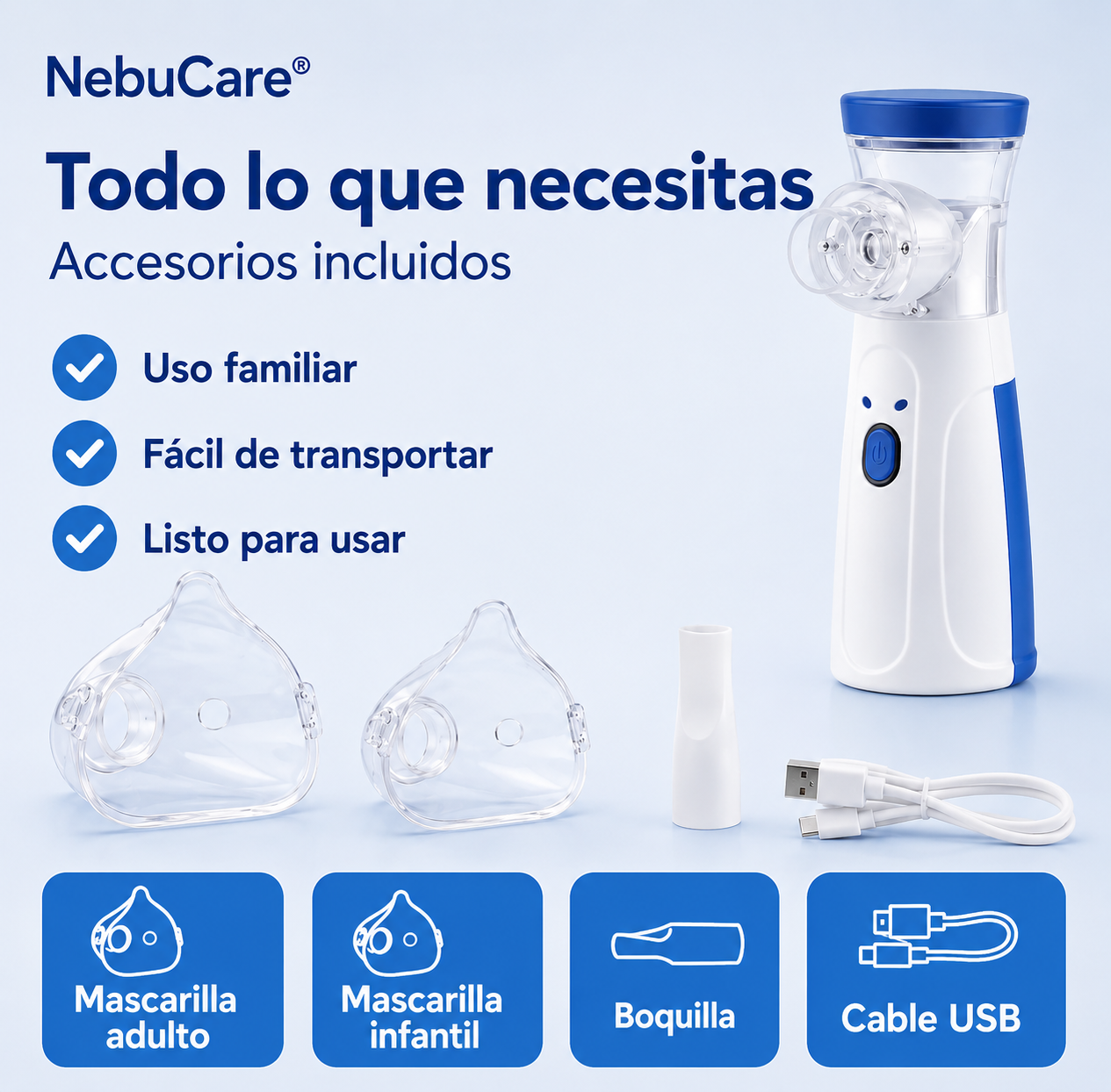 NebuCare™ Nebulizador Portátil
