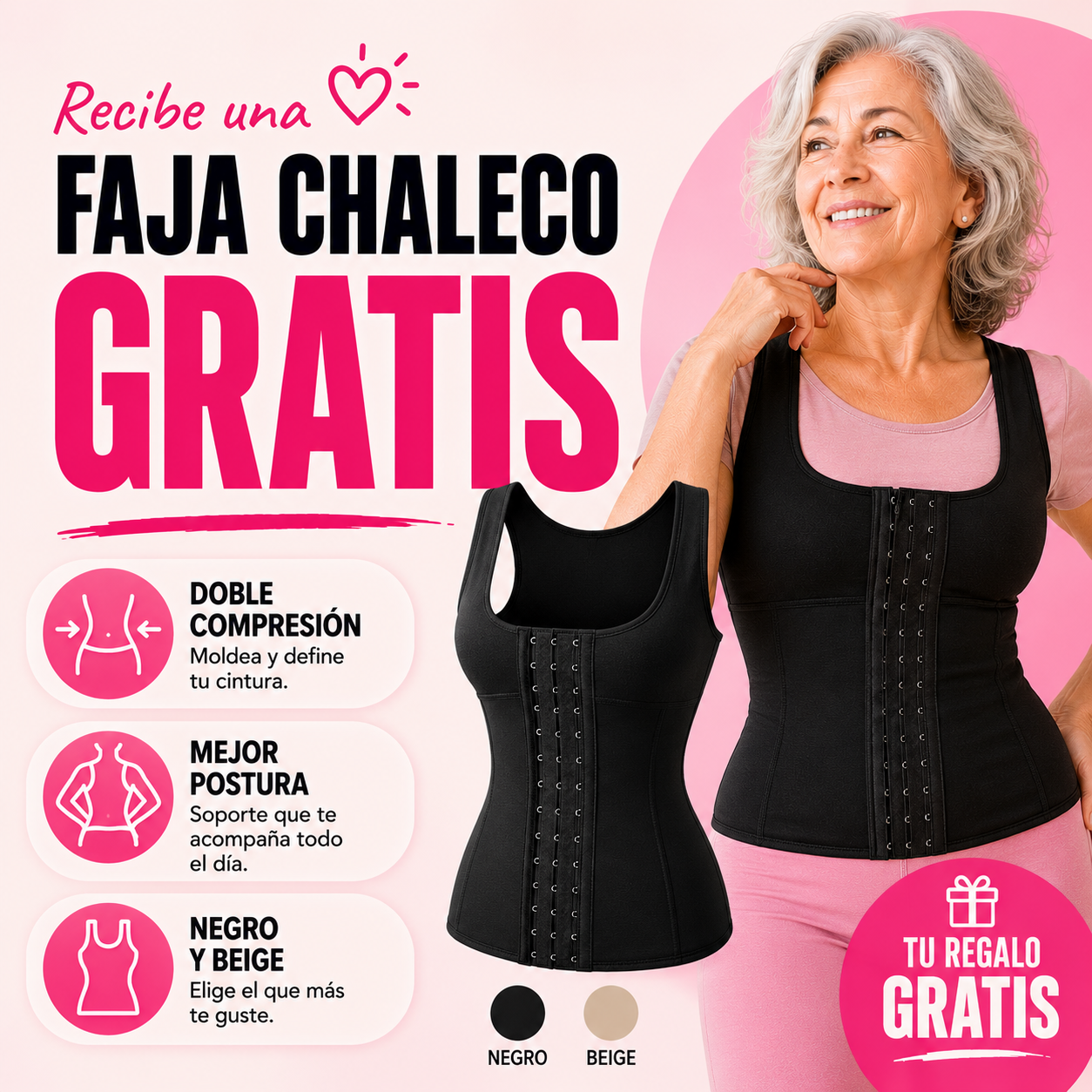 Reto 30 Días Mujer Activa™ | Recibe una Faja Chaleco Premium GRATIS