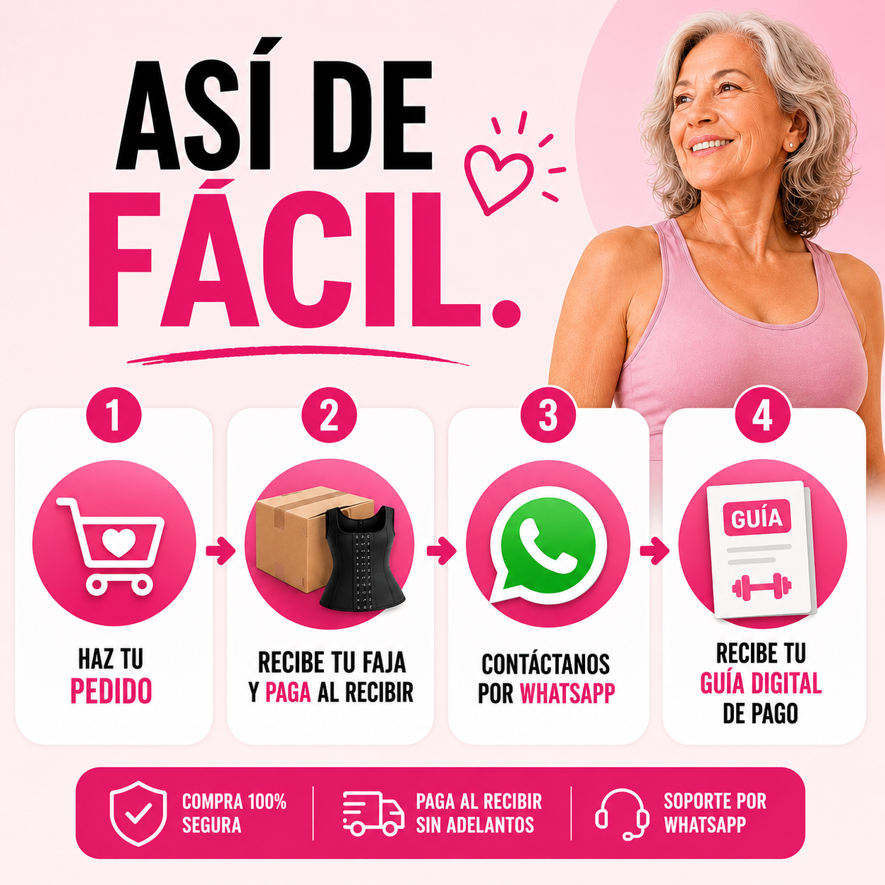 Reto 30 Días Mujer Activa™ | Recibe una Faja Chaleco Premium GRATIS